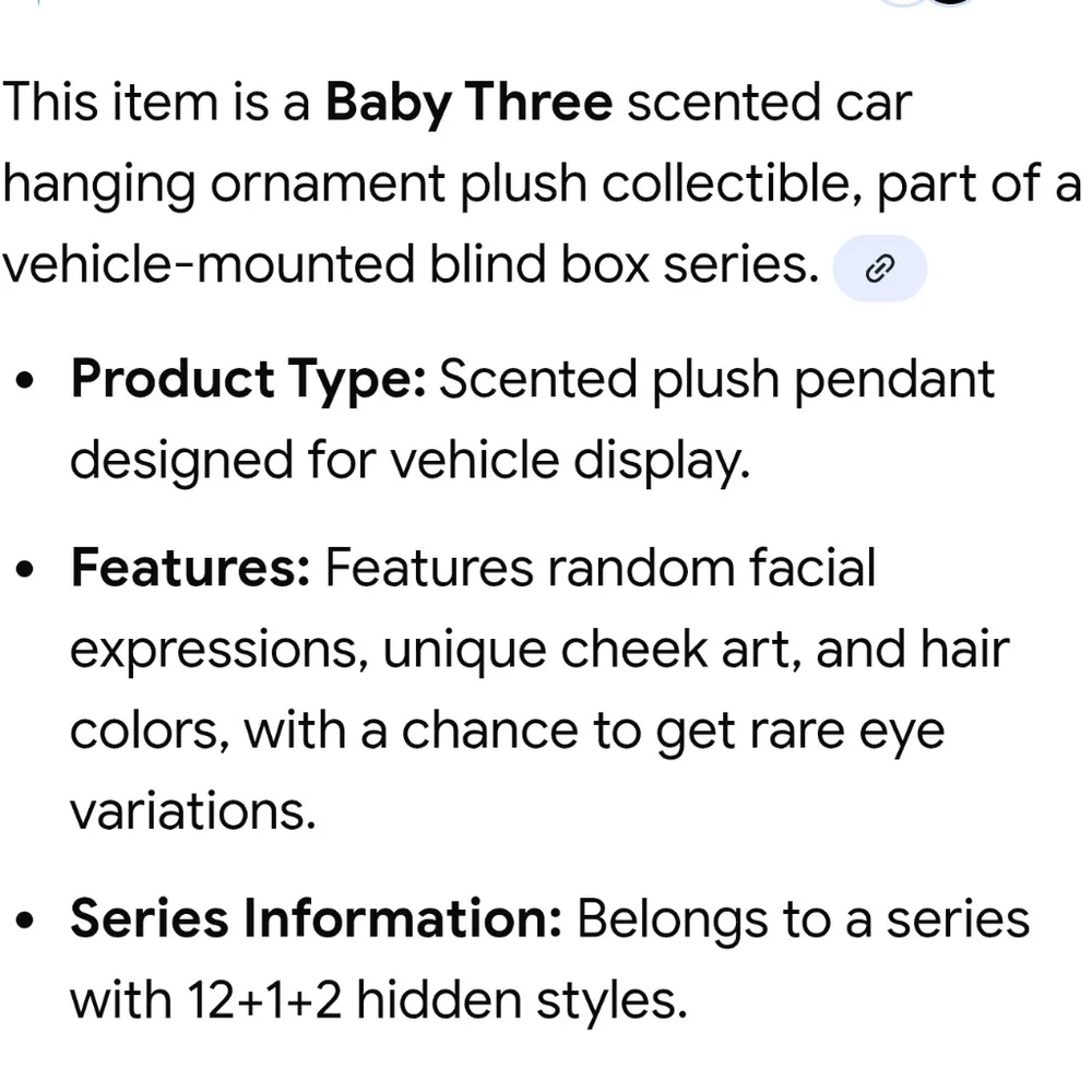 Southeast Asian Scented Car Hanging Ornament - Baby Three